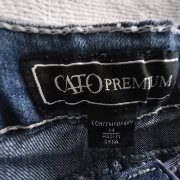 Cato Premium Bling Pocket Jeans Size 14 - Picture 4 of 7
